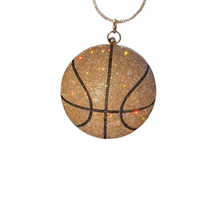 Rhinestone Jeweled Basketball Purse